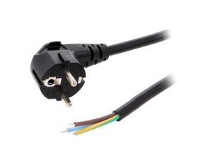 S3-3/15/3BK Kabel: 3x1,5mm2, CEE 7/7 (E/F) wtyk kątowy, 3m