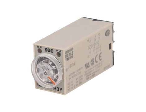 H3Y-2-24DC-10S Przekaźnik czasowy 0,510s DPDT 250VAC/5A 24VDC