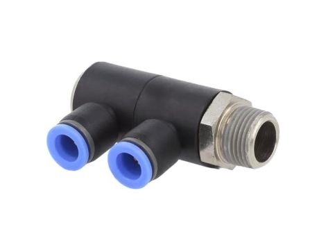 164.038-8 Rozdzielacz wtykowy -0,9515bar mosiądz niklowany,PBT