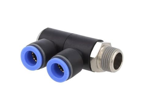 164.038-10 Rozdzielacz wtykowy -0,9515bar mosiądz niklowany,PBT