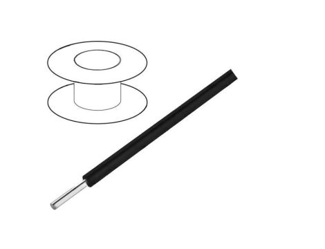 6717S-BK005 Przewód EcoWire d: 14AWG drut Cu MPPE czarny 600V 30,5m