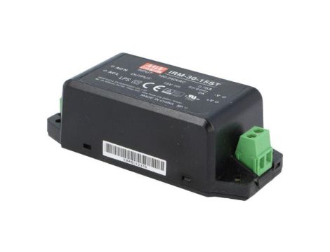 IRM-30-15ST Zasilacz impulsowy do wbudowania modułowy 30W 15VDC 2A