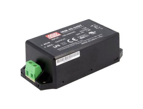 IRM-45-24ST Zasilacz impulsowy do wbudowania modułowy 45,6W 24VDC 1,9A
