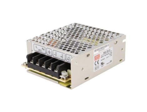 RS-35-5 Zasilacz impulsowy do wbudowania modułowy 35W 5VDC 7A