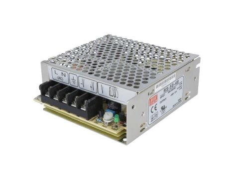 RS-50-48 Zasilacz impulsowy do wbudowania modułowy 50W 48VDC 1,1A