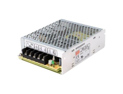 RS-75-5 Zasilacz impulsowy do wbudowania modułowy 60W 5VDC 12A