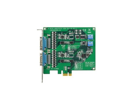 2-portowa RS-232/422/485 PCIe Karta komunikacyjna z zabezpieczeniem przeciwprzepięciowym PCIE-1602B-AE