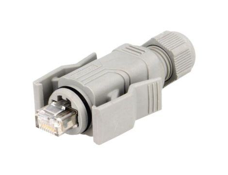 VS08-QRJ45/IP67 Złącze RJ45, wtyk, Variosub, il.pinów: 8, Kat: 5e, ekranowane, 8p8c, IP67