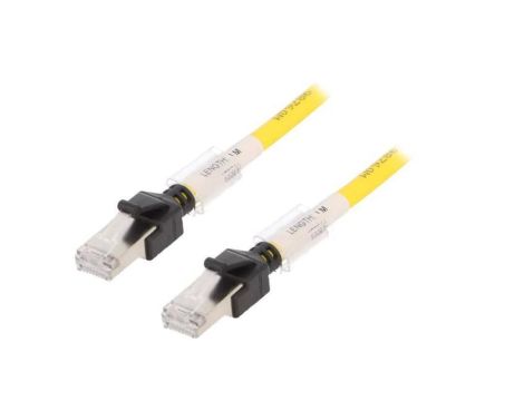 XS6W-6LSZH8SS-1MY Patch cord RJ45 wtyk,z obu stron żółty