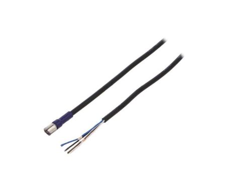 XS3FLM8PVC4S5M Kabel: do czujników/automatyki M8 proste 5m 30VDC