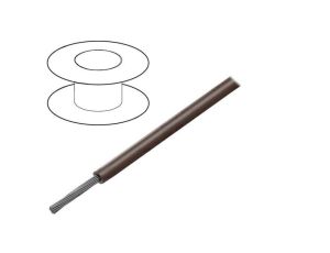 3057-BR005 Przewód HookUp Wire linka Cu d: 16AWG PVC brązowy 300V 30,5m