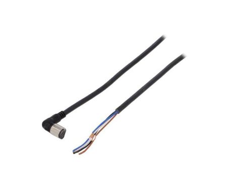 XS3FM422405A Kabel: do czujników/automatyki M8 kątowe 5m 125VDC