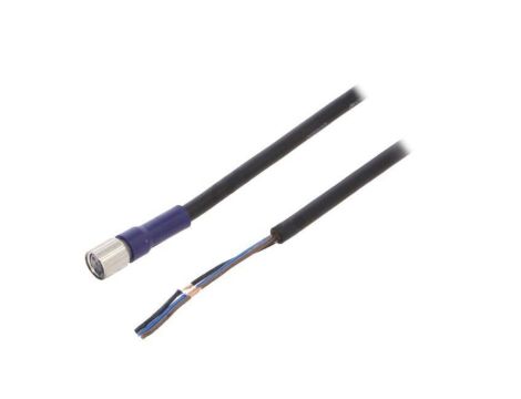 XS3FLM8PVC3S5M Kabel: do czujników/automatyki M8 proste 5m 30VDC