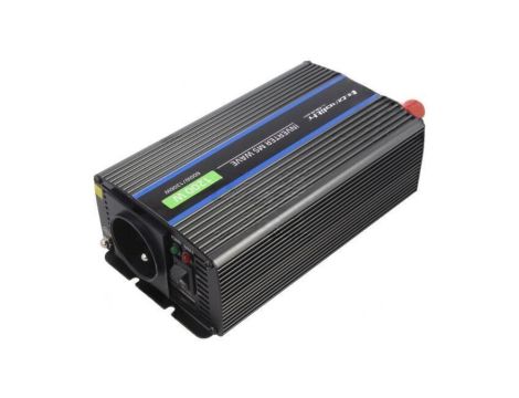QOLTEC-51925 Przetwornica: DC/AC, 600W, 230VAC, 12VDC, 106x210x55mm