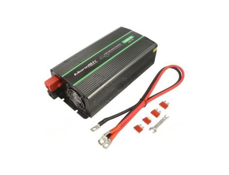 QOLTEC-51934 Przetwornica: DC/AC, 1kW, 230VAC, 12VDC, 135x290x75mm