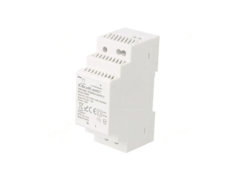 QOLTEC-50995 Zasilacz impulsowy: na szynę DIN, 15W, 5VDC, 3A, 220-240VAC