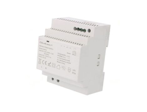 QOLTEC-50922 Zasilacz impulsowy: na szynę DIN, 85W, 12VDC, 7,1A, 220-240VAC