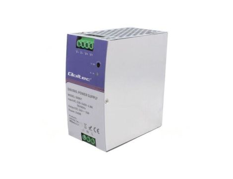 QOLTEC-50997 Zasilacz impulsowy: na szynę DIN, 240W, 24VDC, 10A, 220-240VAC