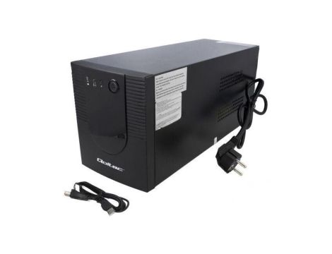 QOLTEC-53777 Zasilacz: UPS, 1,2kW, 2kVA, 220-230V, 375x138x165mm, 12V