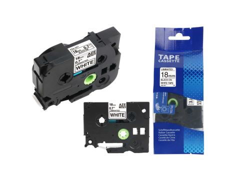 Taśma do drukarki BROTHER TZ-241 / 18mm 8m / Biała taśma TZe-241