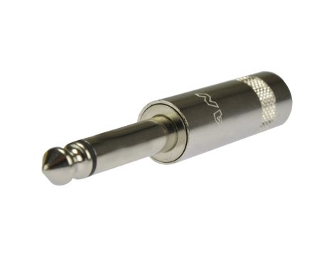 REAN Wtyk instrumentalny Jack 6,3mm Mono na kabel do 8,0mm niklowany NYS224L