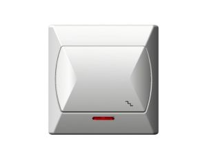 AKCENT Łącznik schodowy z podświetleniem biały ŁP-3AS/00