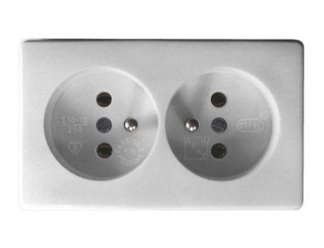 KAPPA GW-2KZ/00 Gniazdo podw+0 białe