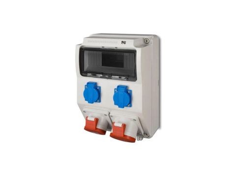 Rozdzielnica budowlana skrzynka siłowa RS-9 IP44 szara 6223-00