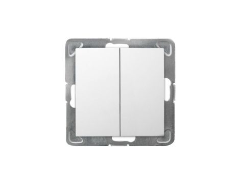 IMPRESJA Łącznik schodowy podwójny do ramki biały ŁP-10Y/m/00