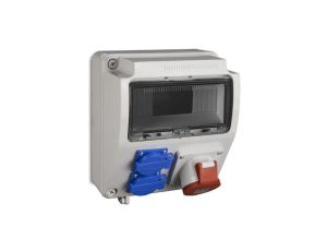 Rozdzielnica budowlana skrzynka siłowa RS-9 IP44 szara 6231-00