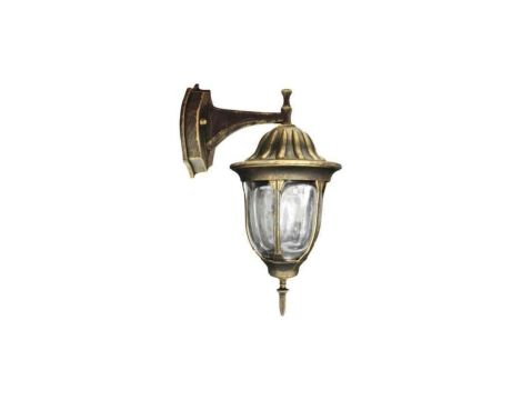 Kinkiet ogrodowy florencja dół 1xE27 GOLDLUX Alum. PATYNA