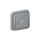 PLEXO55 Przycisk dzwonek P/T podświetlenie szary 069821