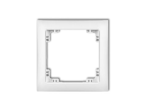 DECO Ramka pojedyncza biała SOFT DRSO-1