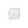 DECO Łącznik pojedynczy amerykański do ramki biały DWPUS-1