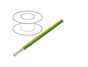 3055-YG001 Przewód HookUp Wire linka Cu d: 18AWG PVC żółto-zielony 300V 305m