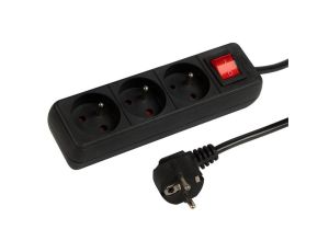 Przedłużacz sieciowy 3G 3M czarny Blow