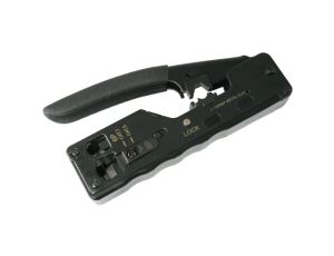 Zaciskarka przelotowych wtyków modularnych RJ45 (8p8c) i telefonicznych RJ12 (6p6c) RJ11 (6p4c) boczna Alantec