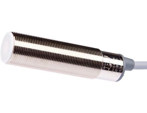 KB180400, czujnik pojemnościowy, M18x1 70long, Flush, Sn: 0.5-10 10-35V DC, 2x PNP antykoincydencyjny, kabel 2m PVC