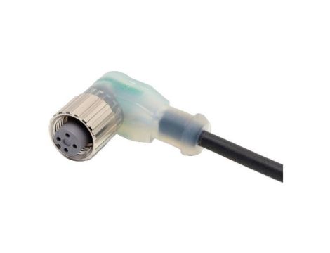 XS2FM12PVC4A5MPLED Kabel: do czujników/automatyki M12 kątowe 5m