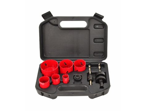 AWTOOLS KOMPLET OTWORNIC BIMETALOWYCH  8 elem. 22-64mm