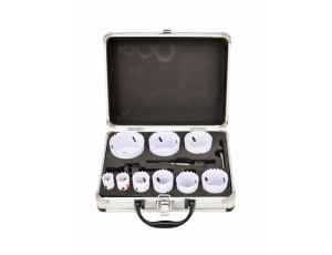 AWTOOLS KOMPLET OTWORNIC BIMETALOWYCH W METALOWEJ WALIZCE 13 elem. 19-64mm BLACK LINE