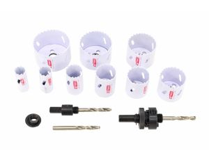 AWTOOLS KOMPLET OTWORNIC BIMETALOWYCH W METALOWEJ WALIZCE 13 elem. 19-64mm BLACK LINE - image 2