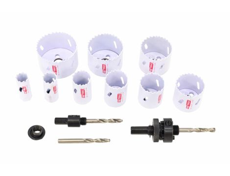 AWTOOLS KOMPLET OTWORNIC BIMETALOWYCH W METALOWEJ WALIZCE 13 elem. 19-64mm BLACK LINE - 2