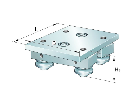 INA - Wózek rolkowy 0 x 120 x 150