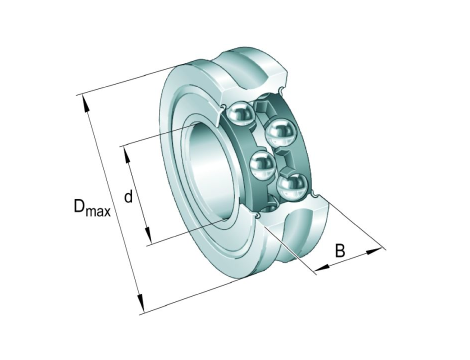 INA - Rolka profilowana 25 x 72 x 25,8