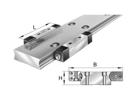 INA - Wózek z obiegiem kulek 0 x 0 x 0