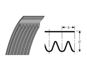 SIT - Pas wielorowkowy, POLY V 0 x 0 x 0