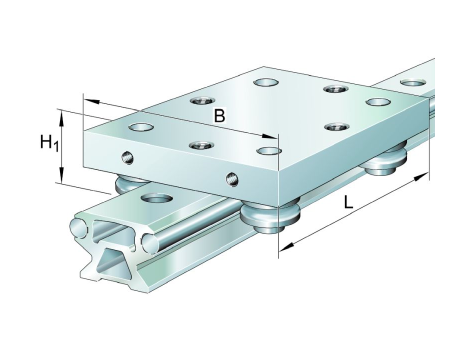 INA - Wózek rolkowy 0 x 100 x 120