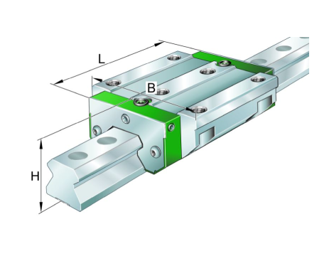INA - Wózek z obiegiem wałeczków 0 x 170 x 261,9