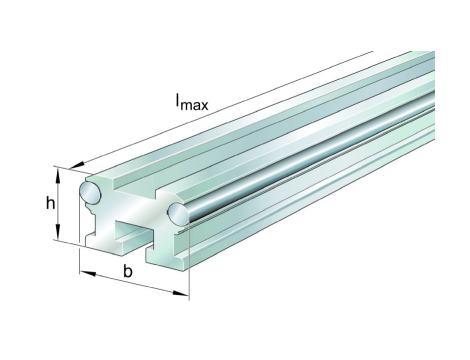 INA - Prowadnica dla rolek (temp. pracy: -20 - 80°C) 0 x 52 x 0